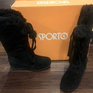 Sporto Leather boots sz 8